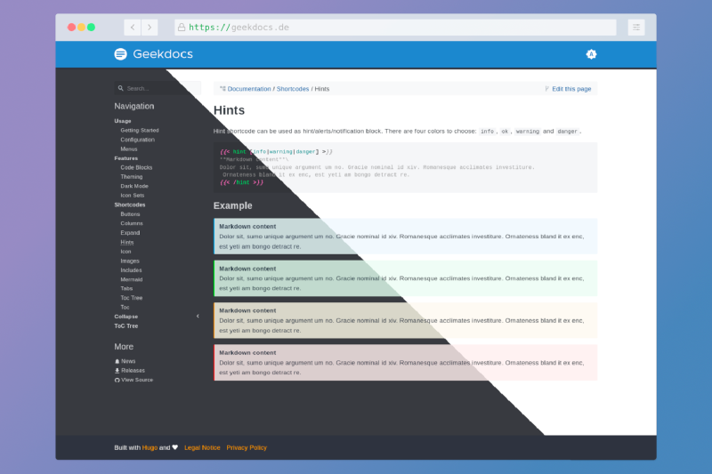 Featured image of post Geekdoc Hugo theme is ten times better than Confluence